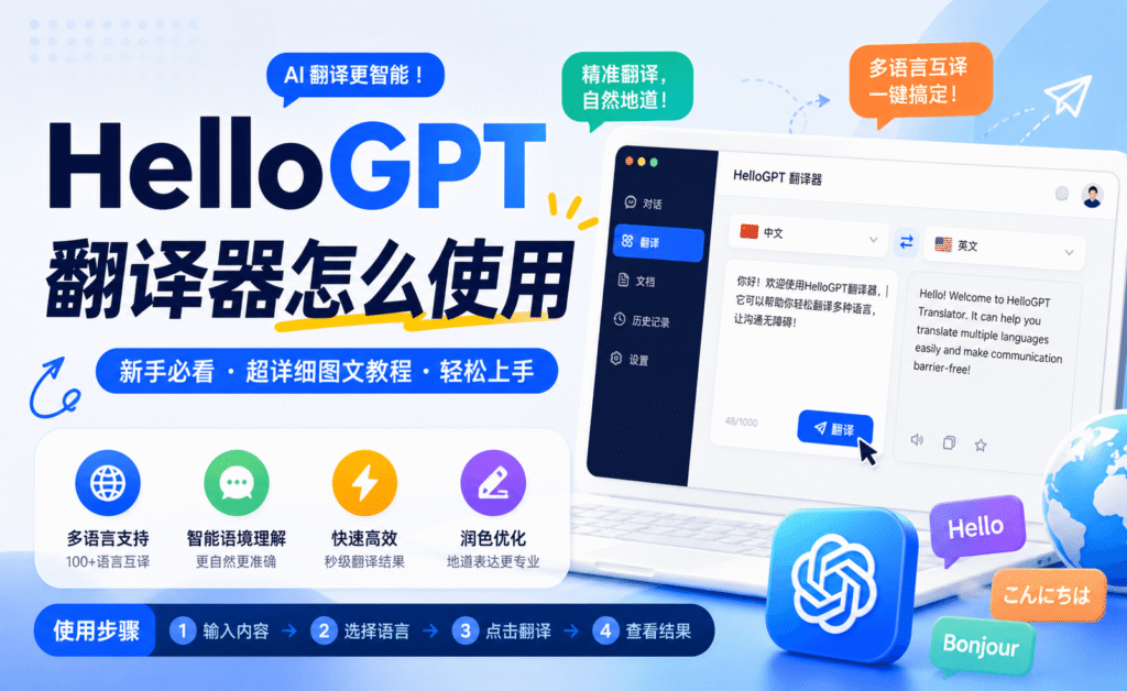 HelloGPT翻译器怎么使用